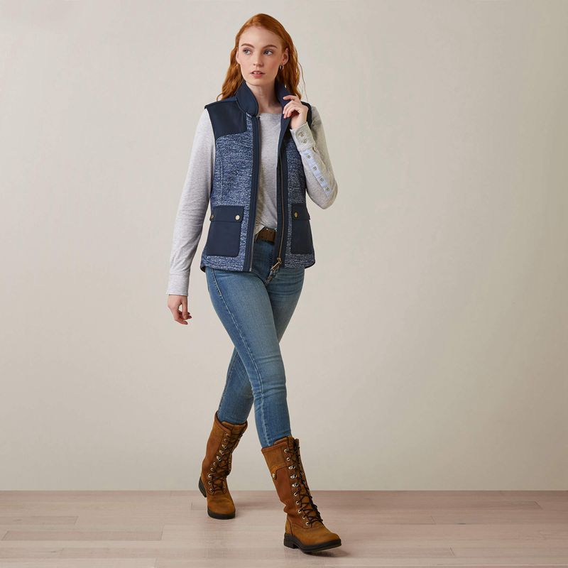 Ariat Millbrae Vest Bleu Marine Femme | RAU-70152444