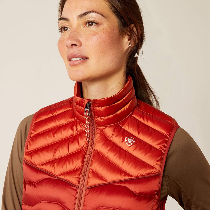 Ariat Ideal Down Vest Rouge Femme | ZPF-41738561