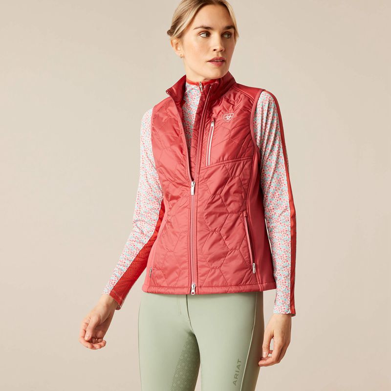 Ariat Fusion Insulated Vest Rose Femme | BBE-68702219