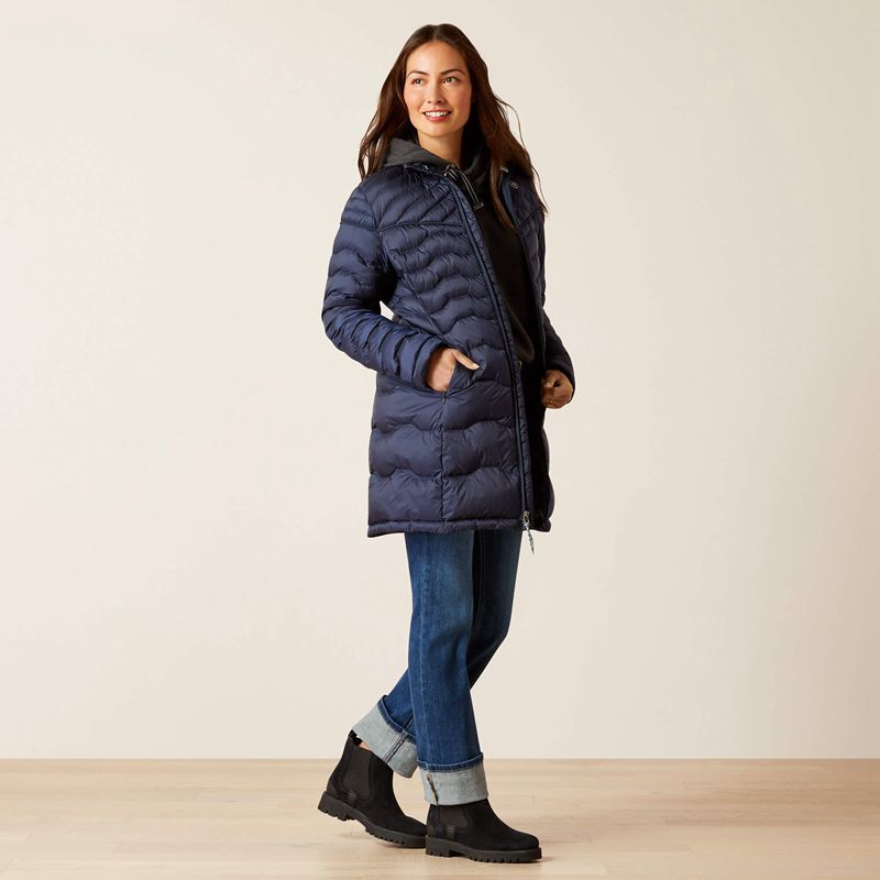 Ariat Ideal Down Coat Bleu Marine Femme | HKK-48396549