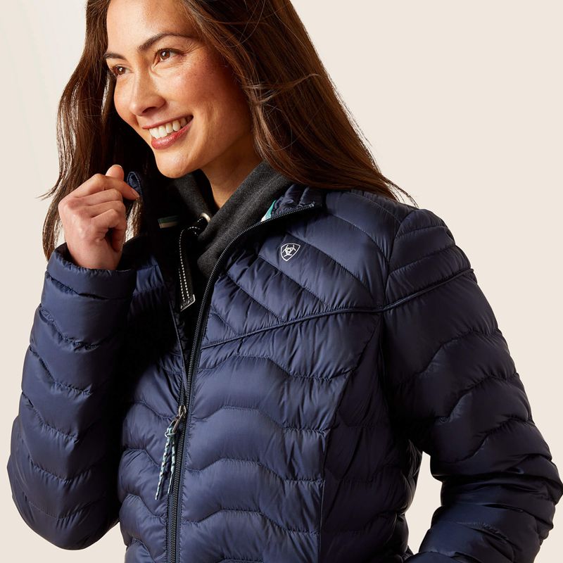 Ariat Ideal Down Coat Bleu Marine Femme | HKK-48396549