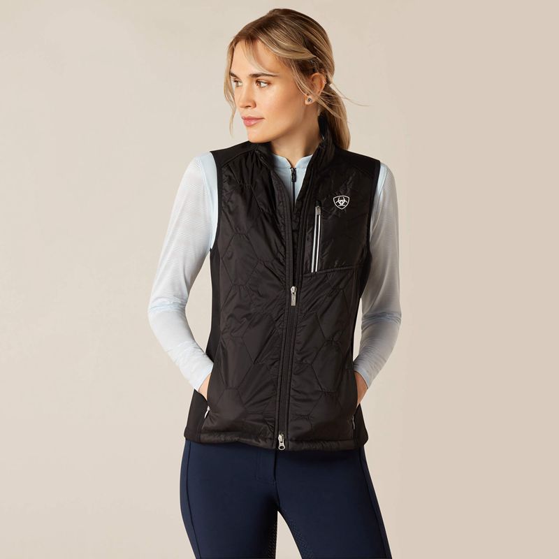 Ariat Fusion Insulated Vest Noir Femme | LWO-06591798