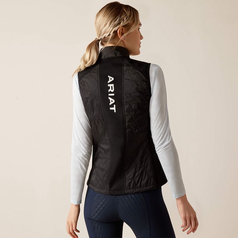 Ariat Fusion Insulated Vest Noir Femme | LWO-06591798