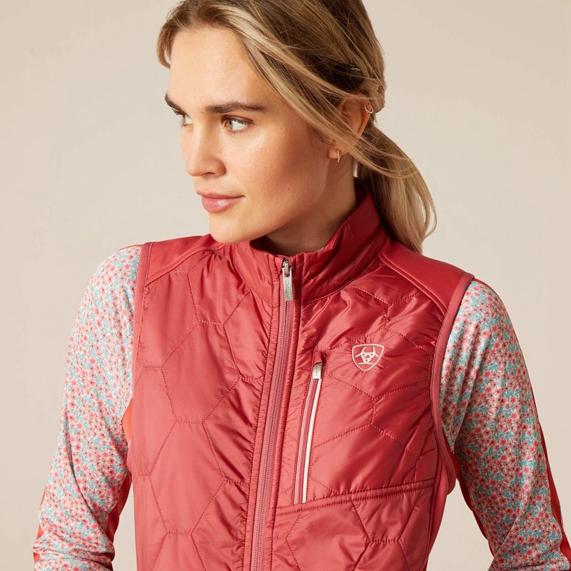 Ariat Fusion Insulated Vest Rose Femme | BBE-68702219