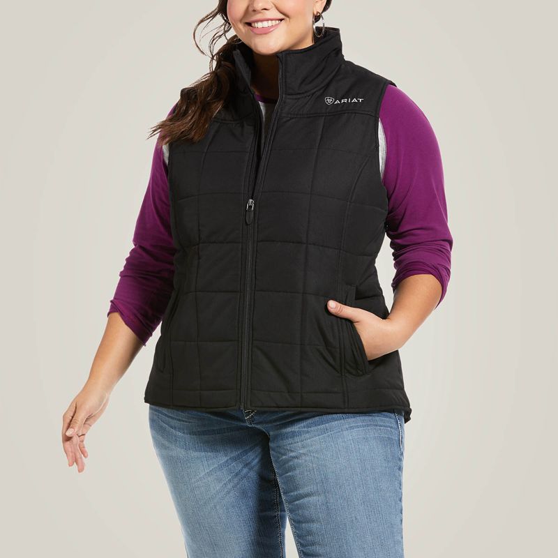 Ariat Crius Insulated Vest Noir Femme | AQM-83571859