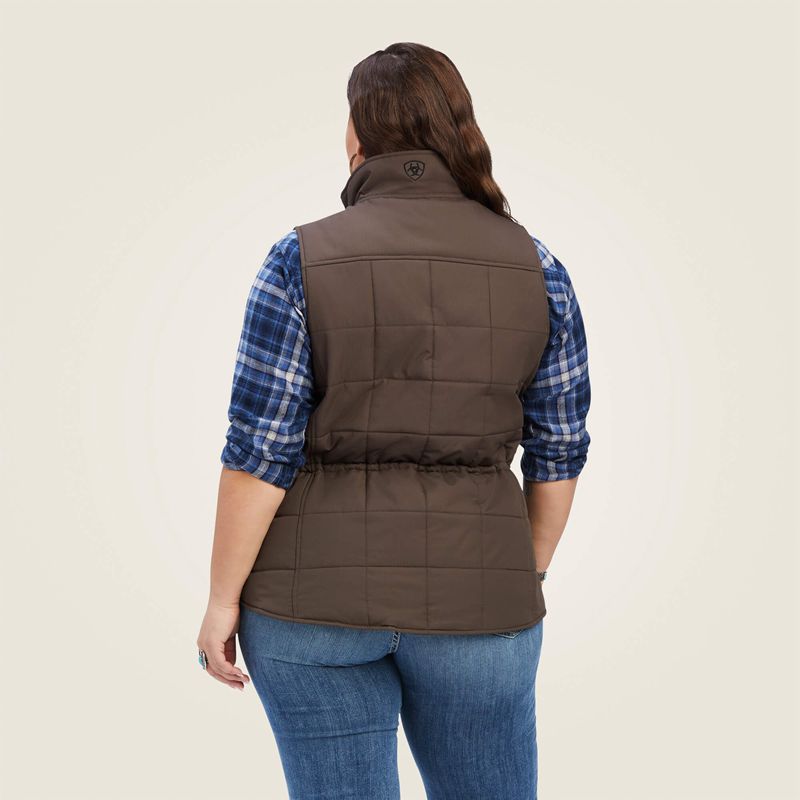 Ariat Crius Insulated Vest Banyan Bark Femme | DYW-75483327