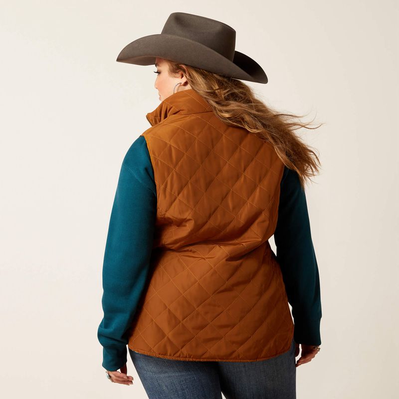 Ariat Dilon Chimayo Vest Chestnut Horse Femme | KUV-69762925