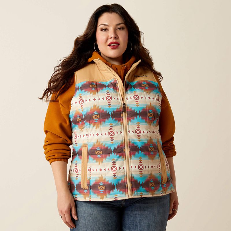 Ariat Crius Insulated Vest Serrano Southwest Print Femme | BVH-50994044