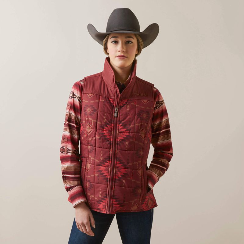 Ariat Crius Insulated Vest Rose Femme | ZGH-03191324