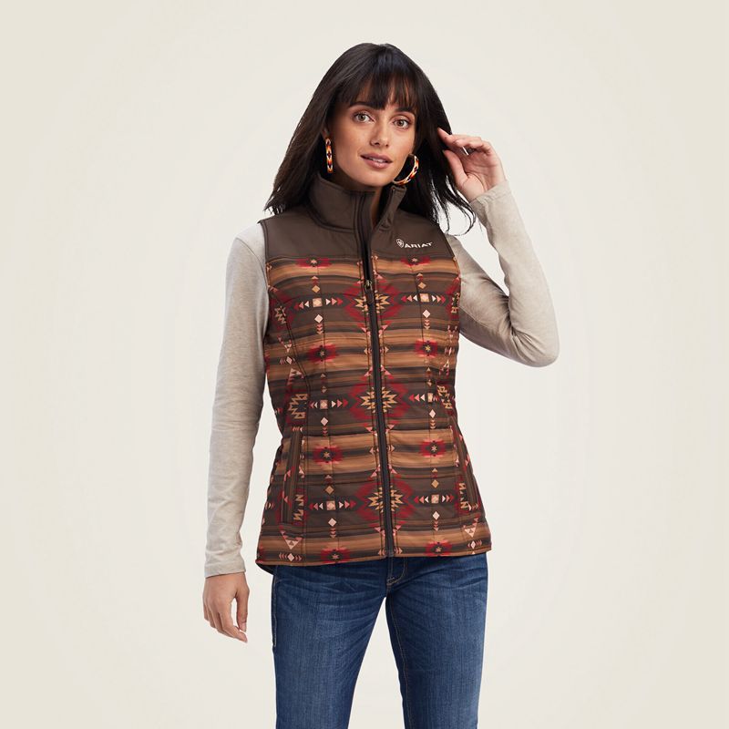 Ariat Crius Insulated Vest Canyonlands Print Femme | PBK-35436459