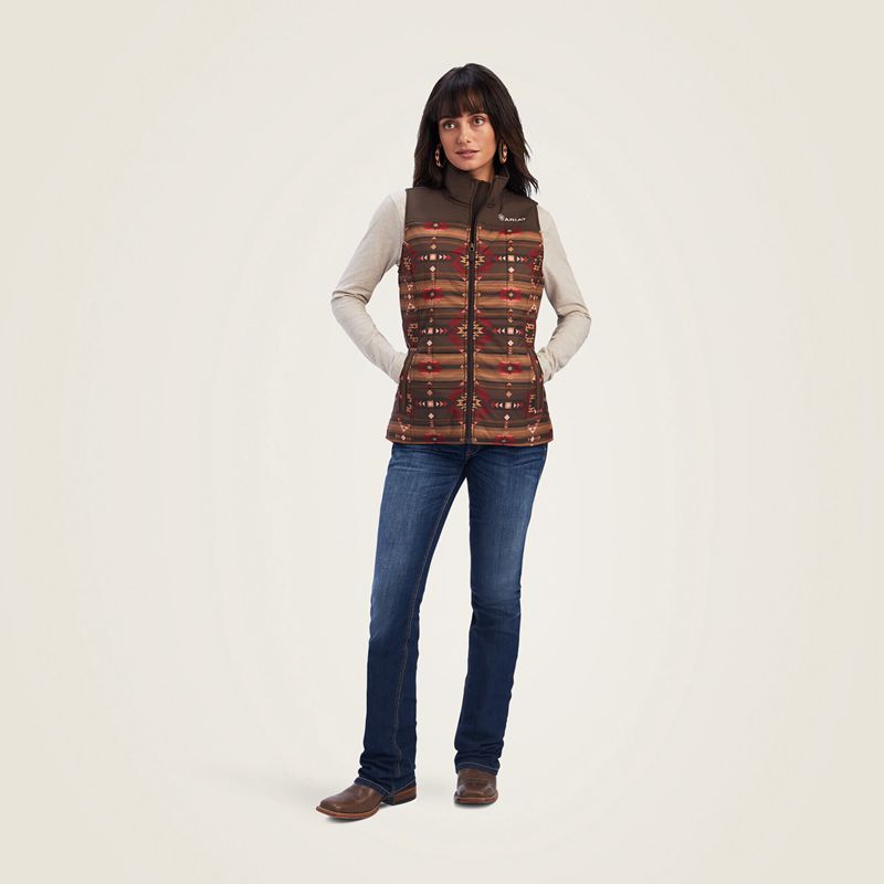 Ariat Crius Insulated Vest Canyonlands Print Femme | PBK-35436459