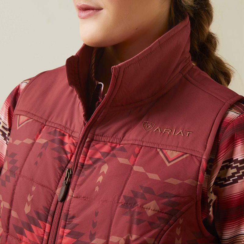 Ariat Crius Insulated Vest Rose Femme | ZGH-03191324