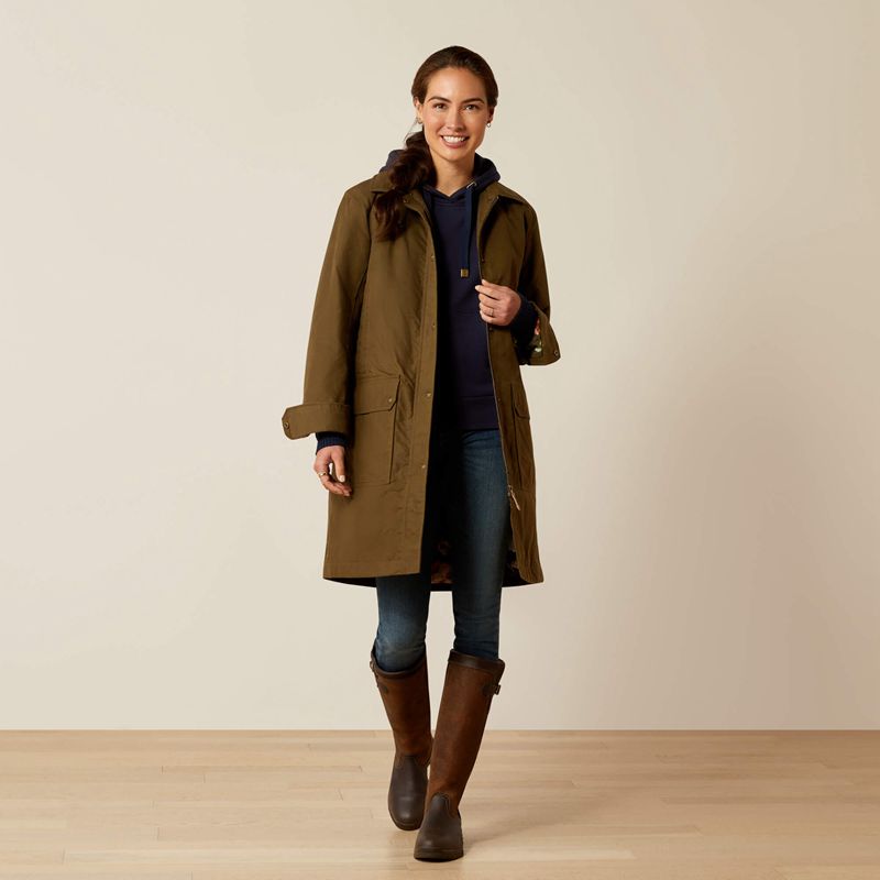 Ariat Cloverfield Coat Earth Femme | PEQ-42155136