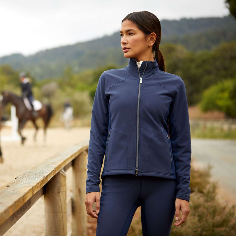 Ariat Boreas Full Zip Sweatshirt Bleu Marine Femme | CKK-86841386