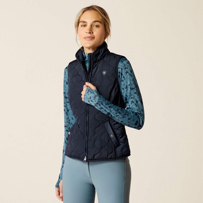 Ariat Ashley 2.0 Insulated Vest Bleu Marine Femme | JEY-28726929