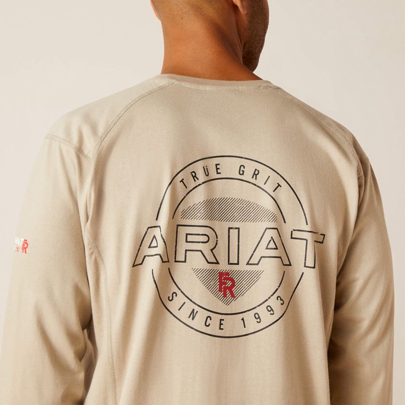 Ariat Fr Air True Grit T-Shirt Argent Homme | RJF-66577594