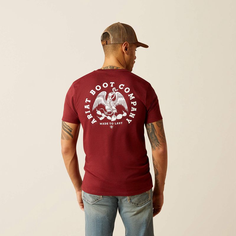 Ariat Eagle And Snake T-Shirt Noir Homme | XCM-61507373