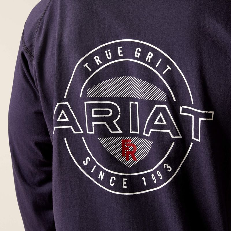 Ariat Fr Air True Grit T-Shirt Bleu Marine Homme | CYP-97927123