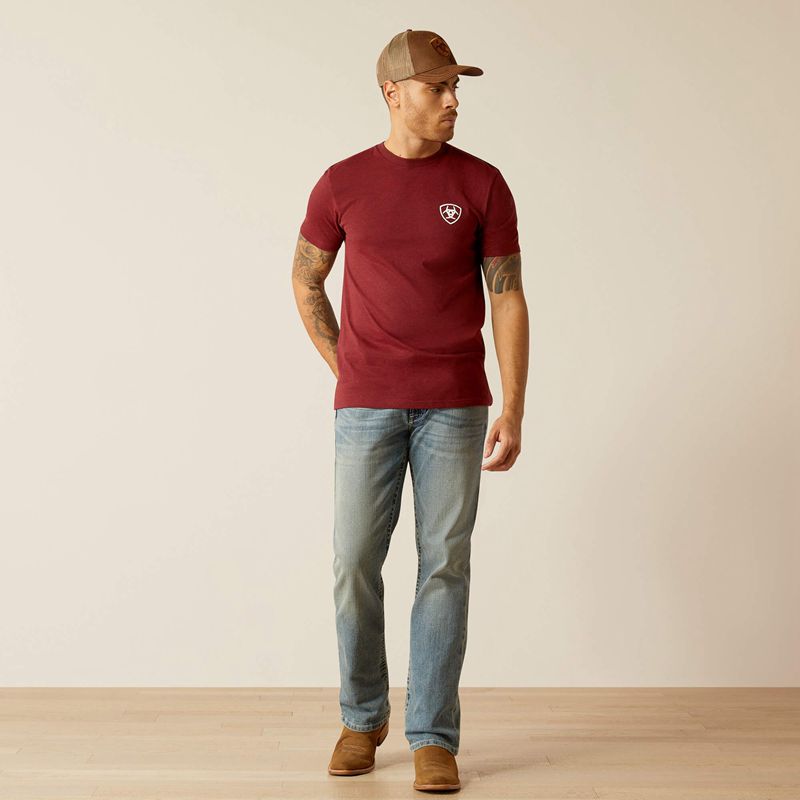 Ariat Eagle And Snake T-Shirt Noir Homme | XCM-61507373