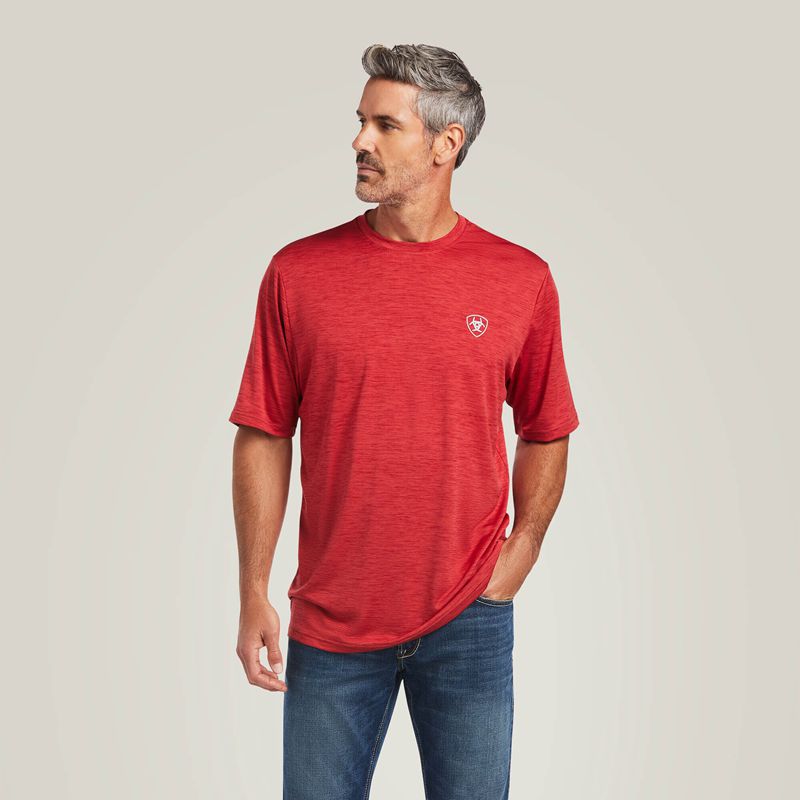 Ariat Charger Vertical Flag Tee Scooter Homme | DMY-45362179