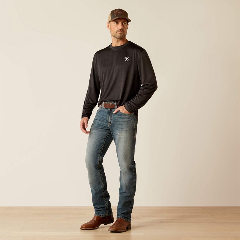 Ariat Charger Stacks T-Shirt Noir Homme | CHK-78964901