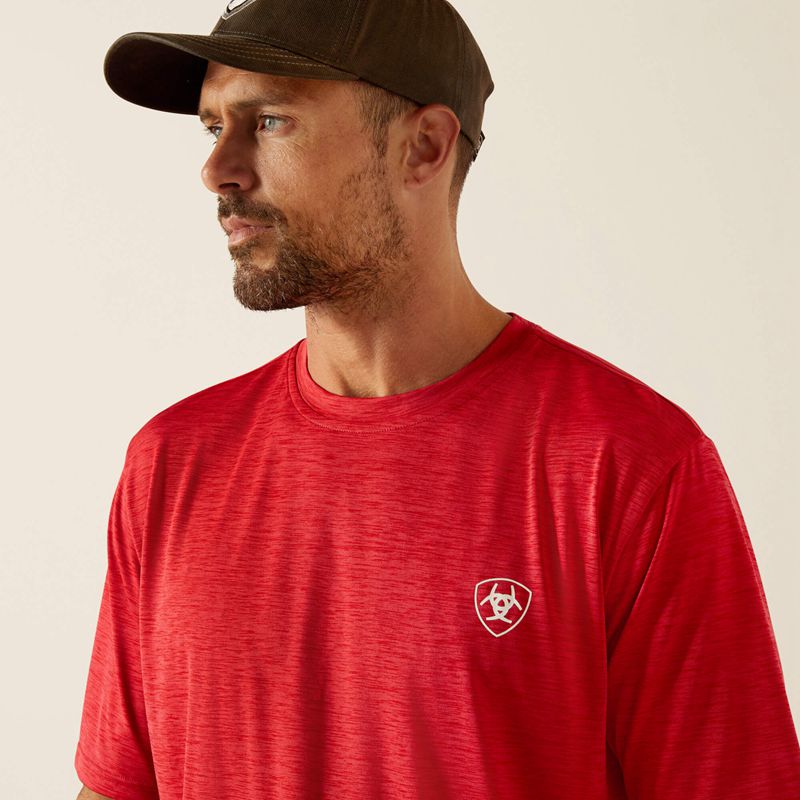 Ariat Charger Crestline T-Shirt Chili Pepper Homme | NKE-23290634