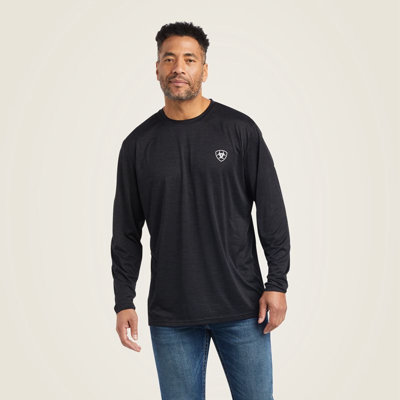 Ariat Charger Americana T-Shirt Noir Homme | HMP-63544255