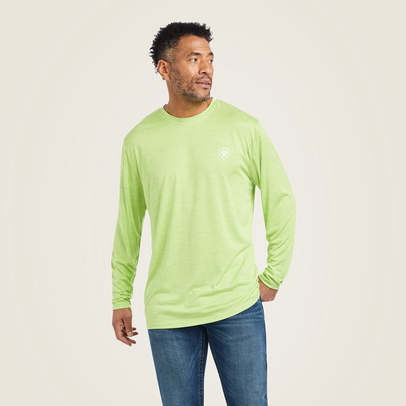 Ariat Charger Americana T-Shirt Vert Homme | NJA-64475003