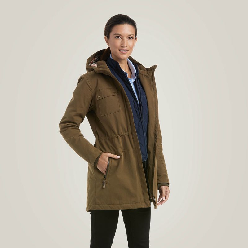 Ariat Argentium Parka Earth Femme | TIW-92836695