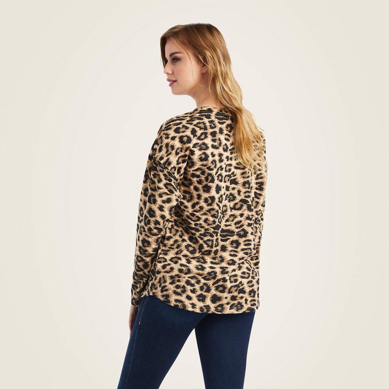 Ariat Wild Life Shirt Cheetah Femme | NVZ-66770249