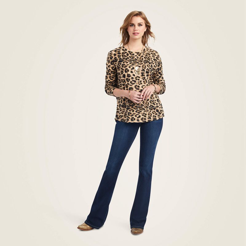 Ariat Wild Life Shirt Cheetah Femme | NVZ-66770249