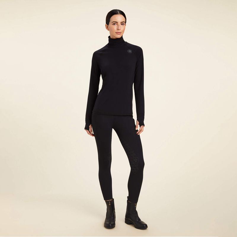 Ariat Venture Baselayer Noir Femme | XVM-54707184