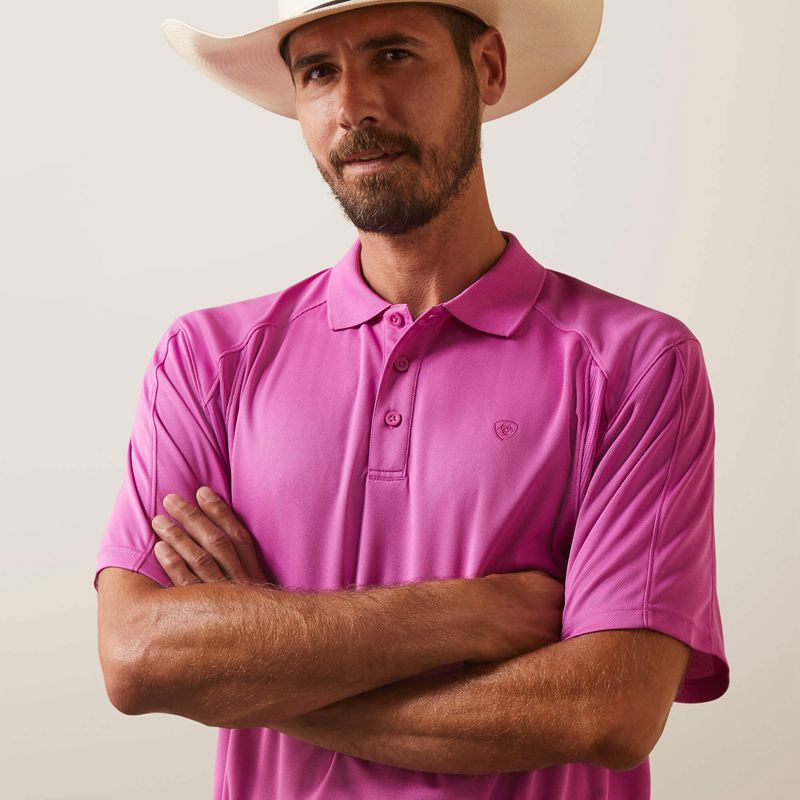 Ariat Ac Polo Dk Orchid Homme | WPR-01799891