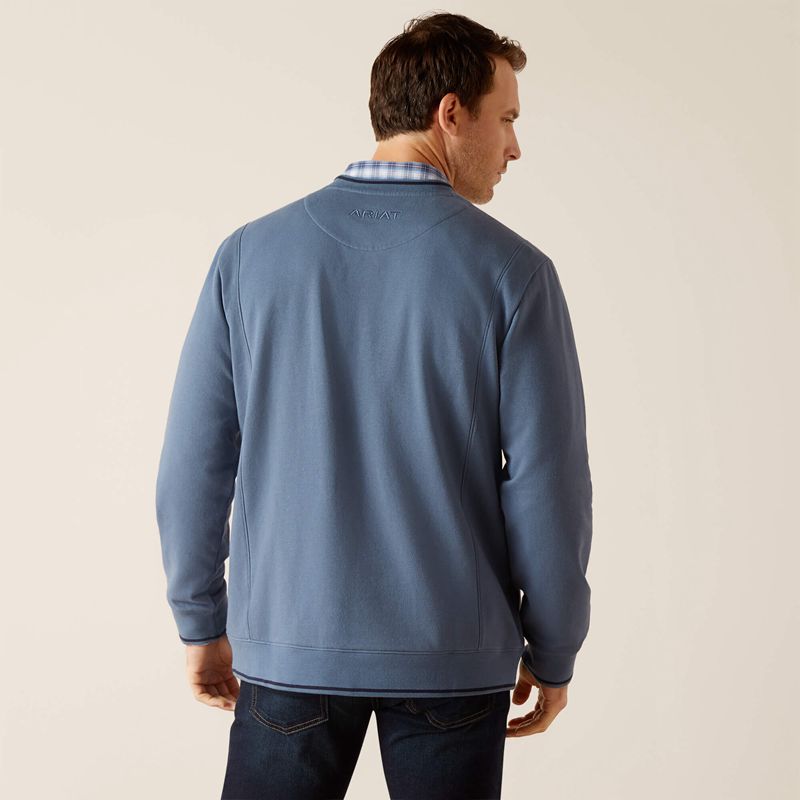 Ariat Tedstock Sweatshirt Bluefin Homme | UQK-29675985