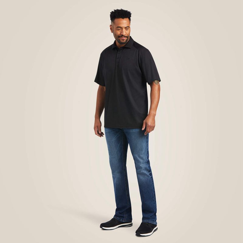 Ariat Ac Polo Noir Homme | MIH-15795079