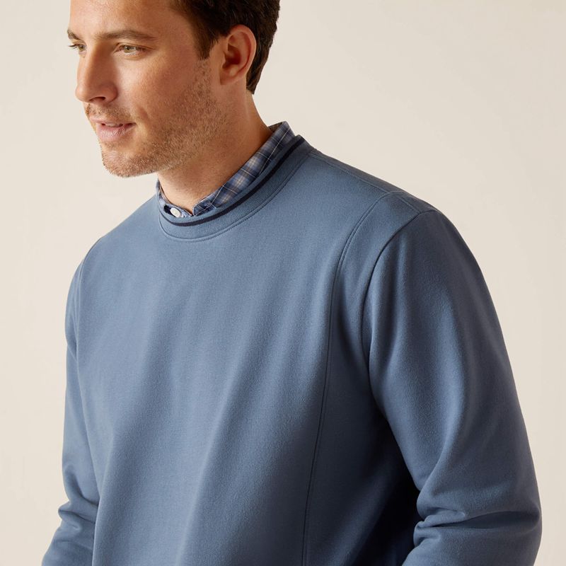 Ariat Tedstock Sweatshirt Bluefin Homme | UQK-29675985