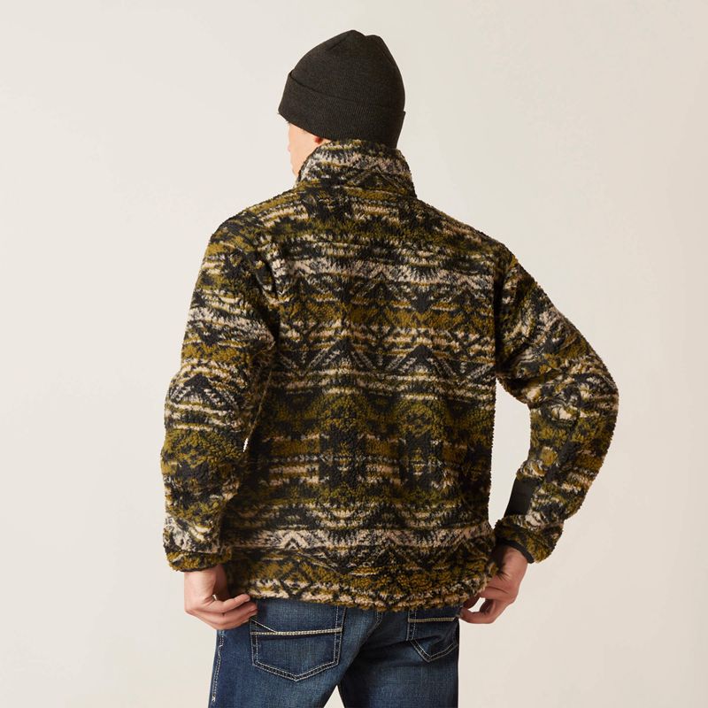 Ariat Mammoth Sweater Vert Olive Homme | BML-31409917