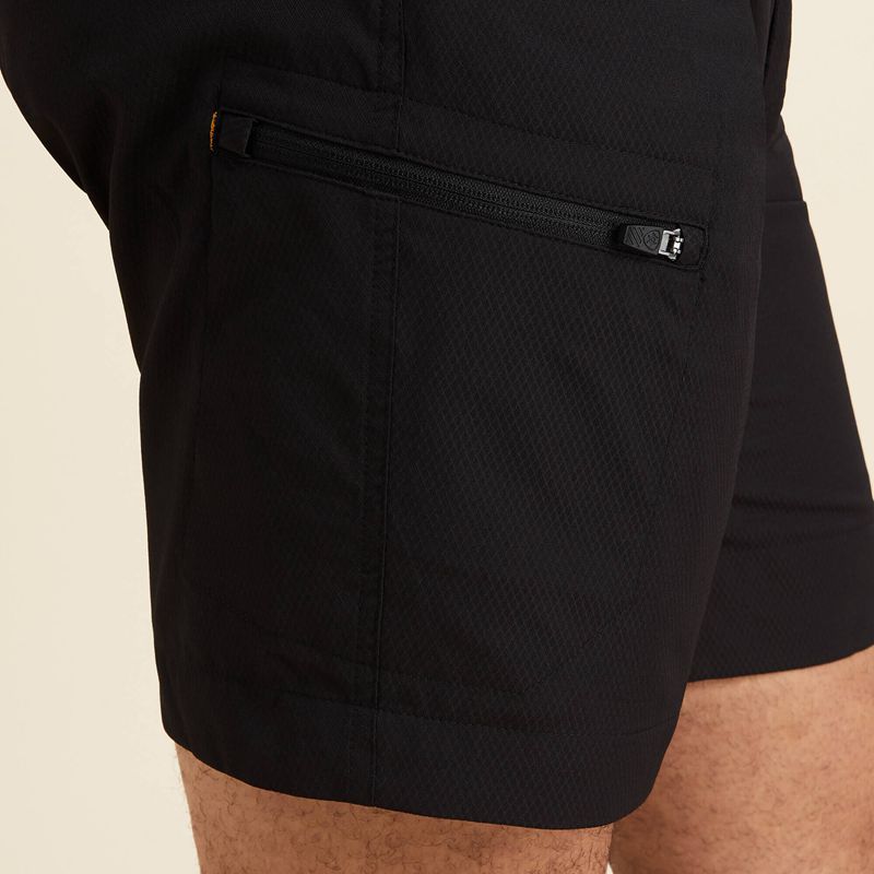 Ariat Rebar Workflow Ultralight Short Noir Homme | LDF-92141472