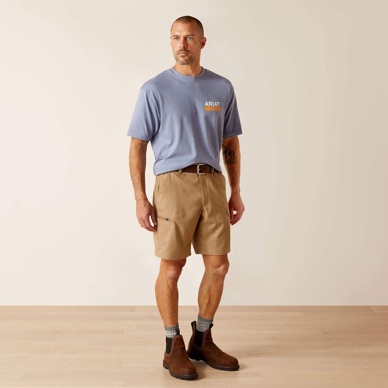 Ariat Rebar Workflow Ultralight Short Kaki Homme | OWL-39307188