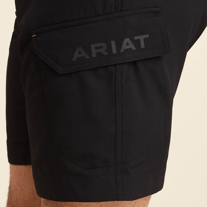 Ariat Rebar Workflow Ultralight Short Noir Homme | LDF-92141472