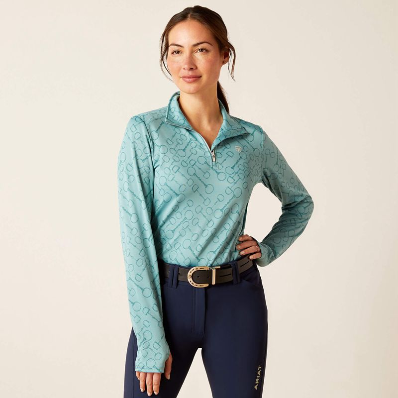 Ariat Prophecy 1/4 Zip Baselayer Arctic Femme | YFP-13335101