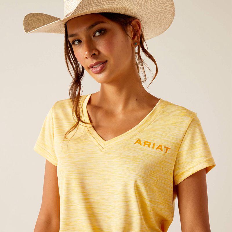 Ariat Laguna Logo Top Jojoba Femme | GFY-93616382