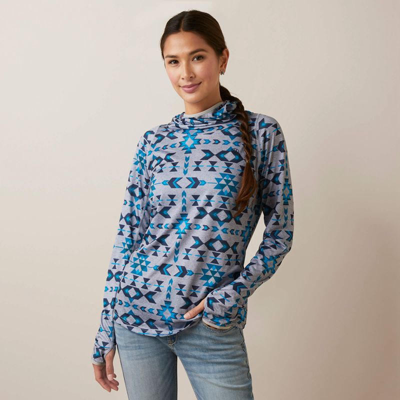 Ariat Laguna Hoodie Riverton Print Femme | CAR-26384621