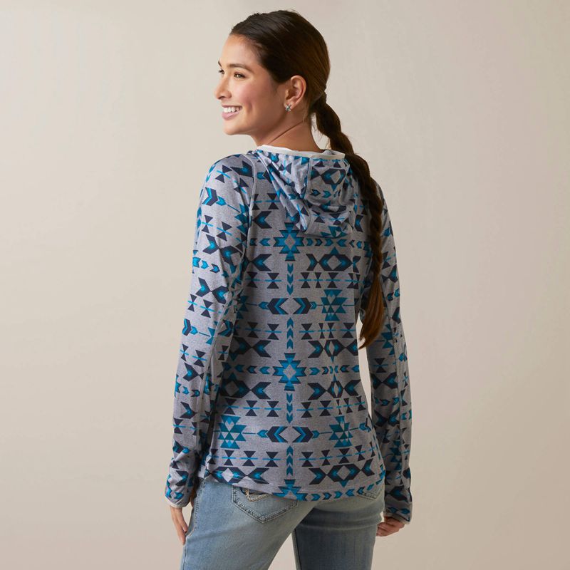 Ariat Laguna Hoodie Riverton Print Femme | CAR-26384621