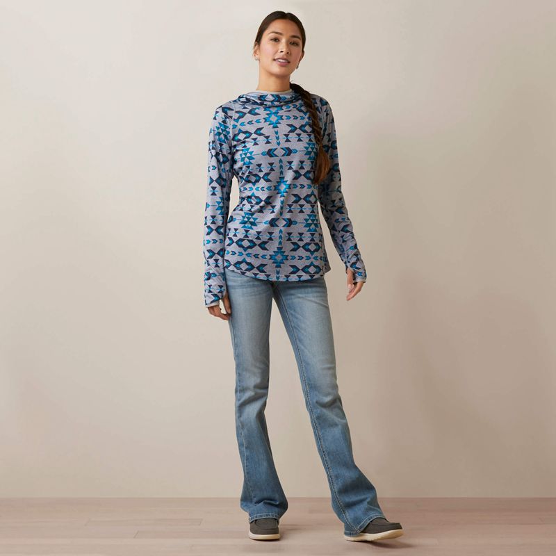 Ariat Laguna Hoodie Riverton Print Femme | CAR-26384621