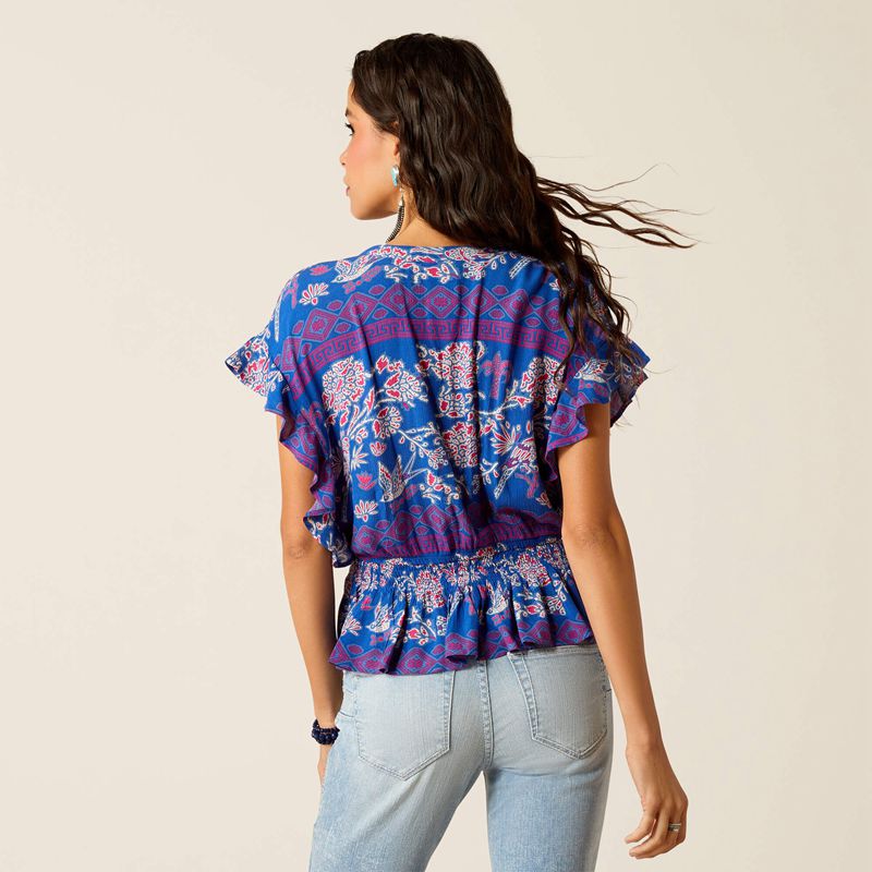 Ariat Cortez Top Candelia Print Femme | ETY-86308646