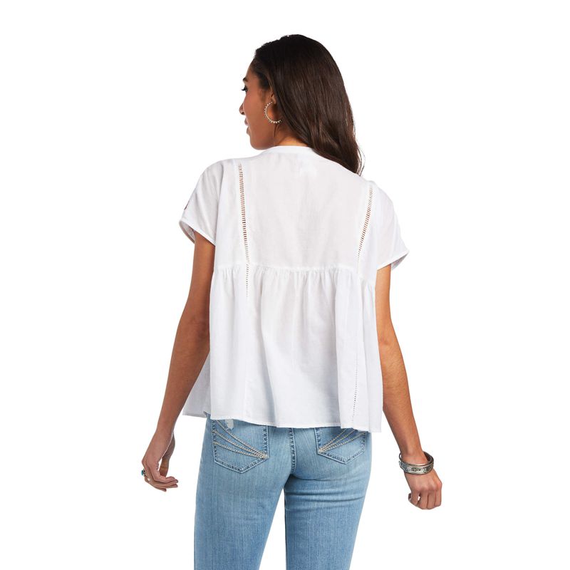 Ariat Billie Tunic Blanche Femme | PSJ-51991578