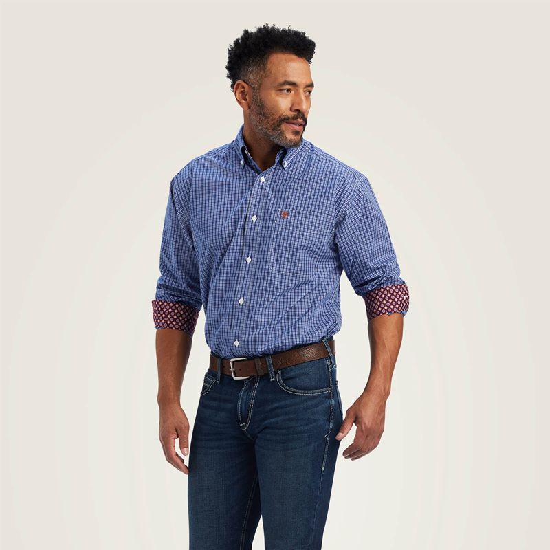 Ariat Wrinkle Free Dash Classic Fit Shirt Limoges Homme | MFG-68775327