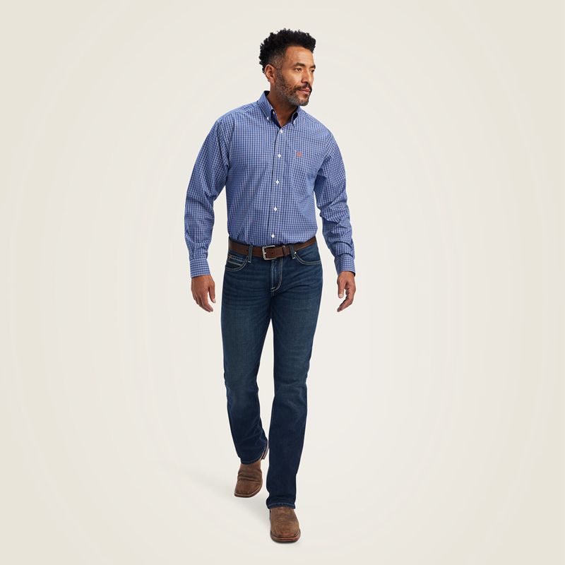 Ariat Wrinkle Free Dash Classic Fit Shirt Limoges Homme | MFG-68775327