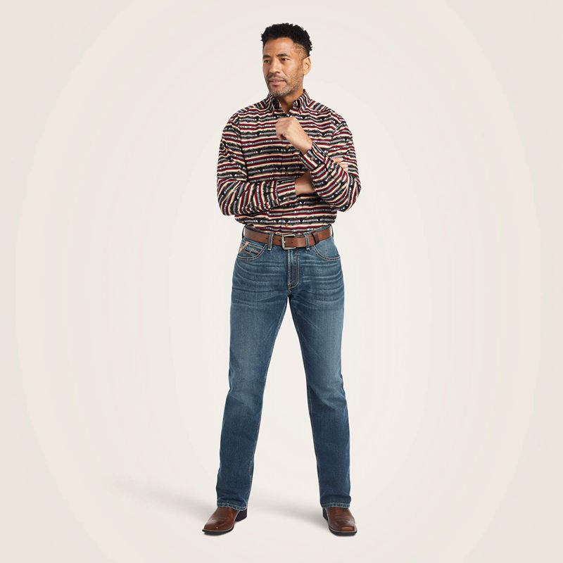 Ariat Winford Classic Fit Shirt Monument Homme | AIU-34504073